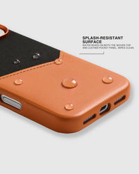 WALLET PHONE CASE — BLACK ORANGE