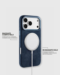 ALCANTARA PHONE CASE — COBALT