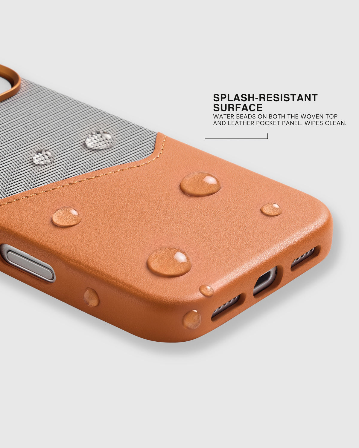WALLET PHONE CASE — GREY ORANGE