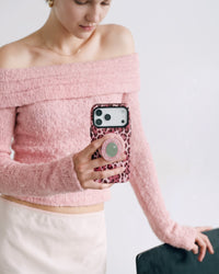 ROSÉ LEOPARD CASE NG TELEPONO