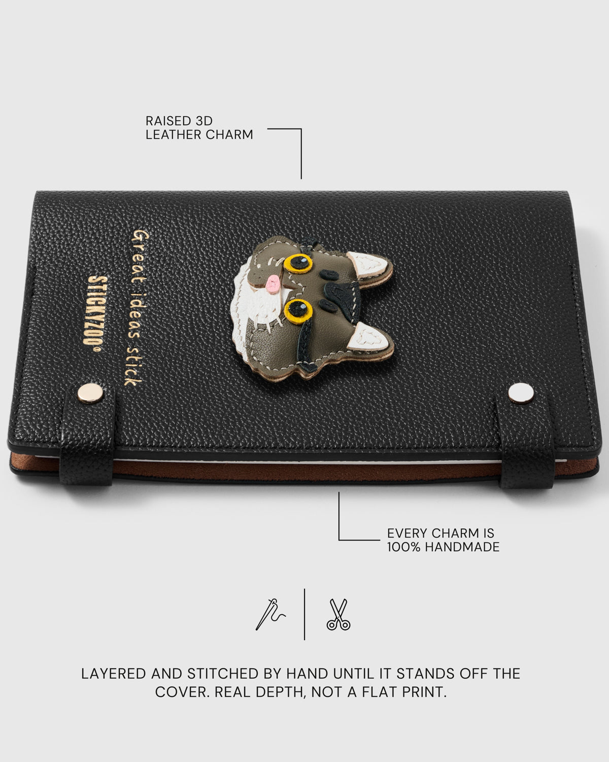 GREY TABBY TWO NOTEBOOK