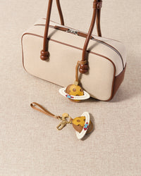 SATURN LEATHER BAG CHARM