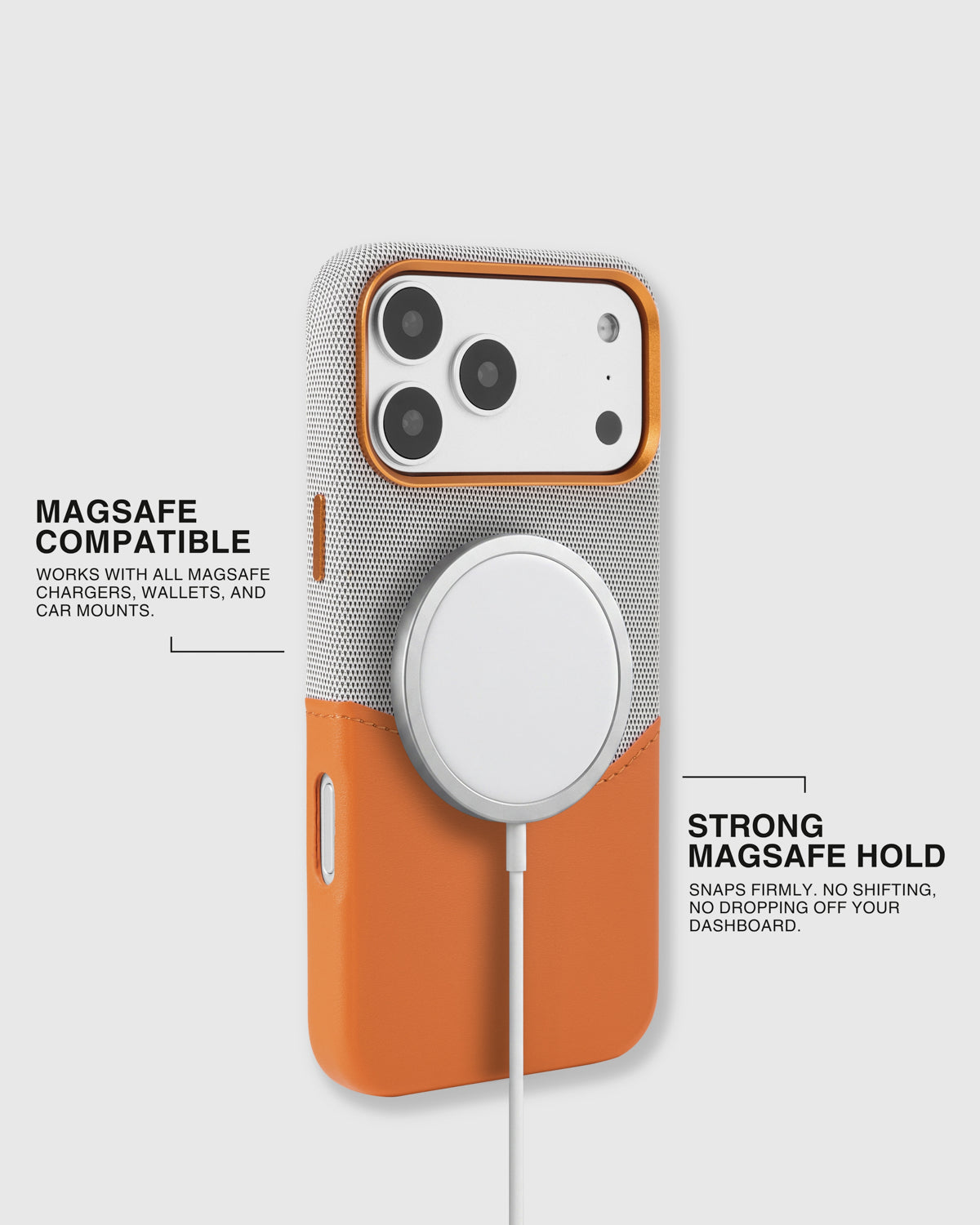 WALLET PHONE CASE — GREY ORANGE