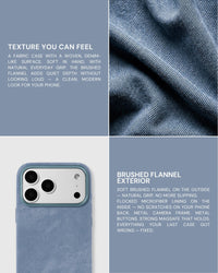 DENIM PHONE CASE — BLUE