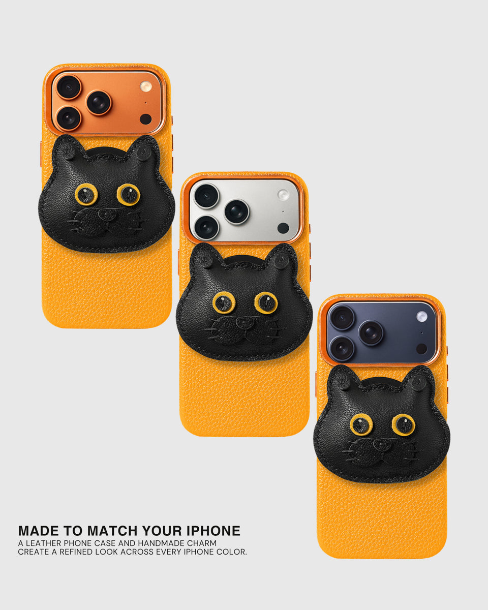 BRITISH SHORTHAIR CAT CHARM CASE — BLACK EDITION