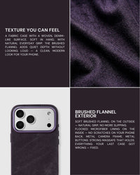 DENIM PHONE CASE — PURPLE