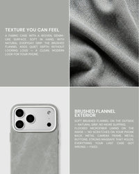 DENIM PHONE CASE — GREY