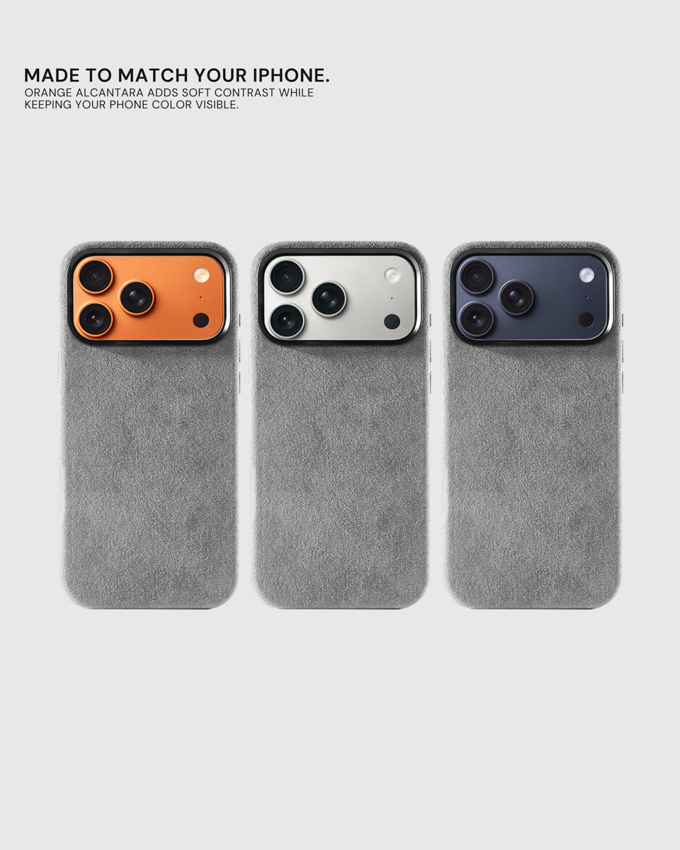 ALCANTARA PHONE CASE — ASH