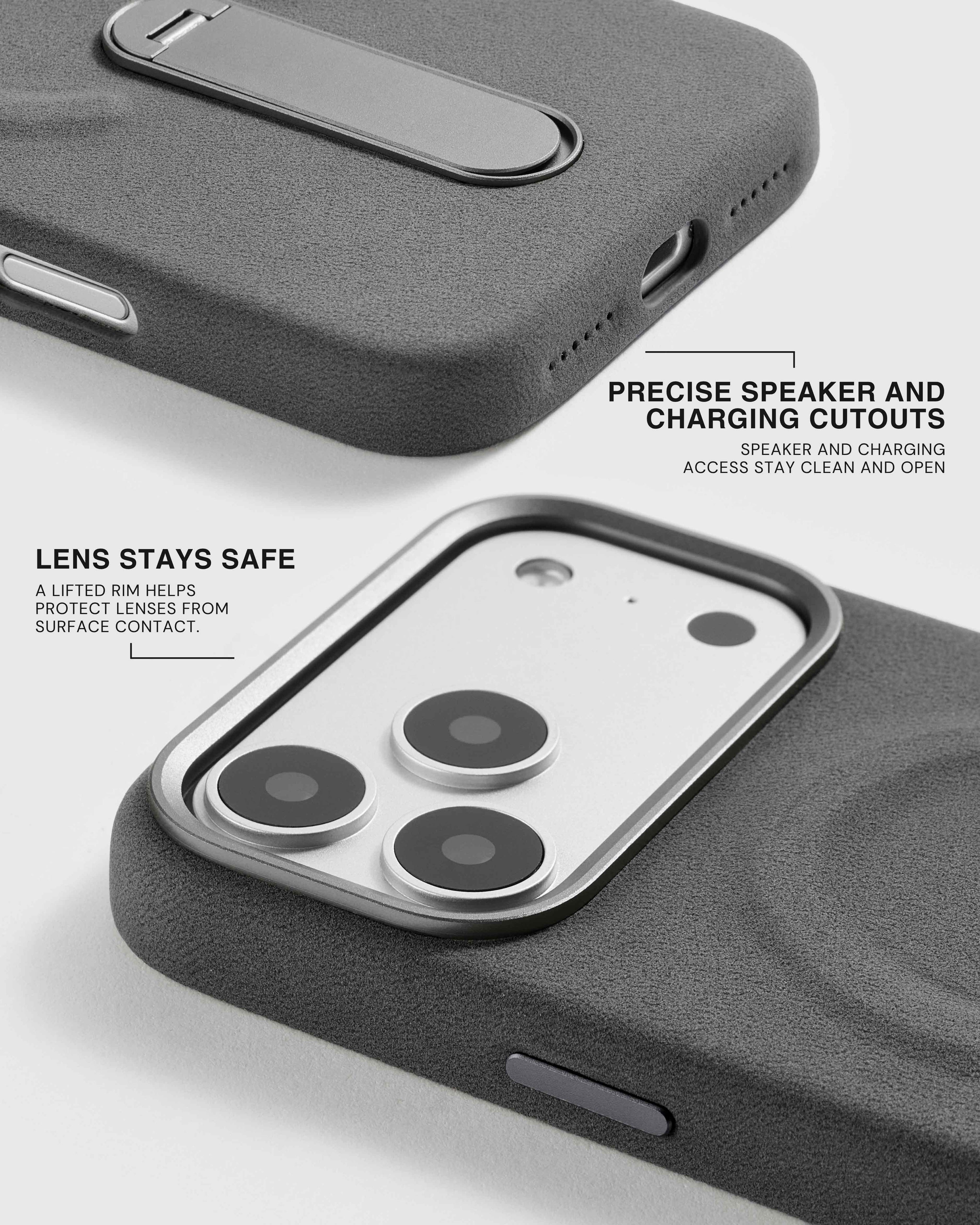 STAND PHONE CASE — GREY