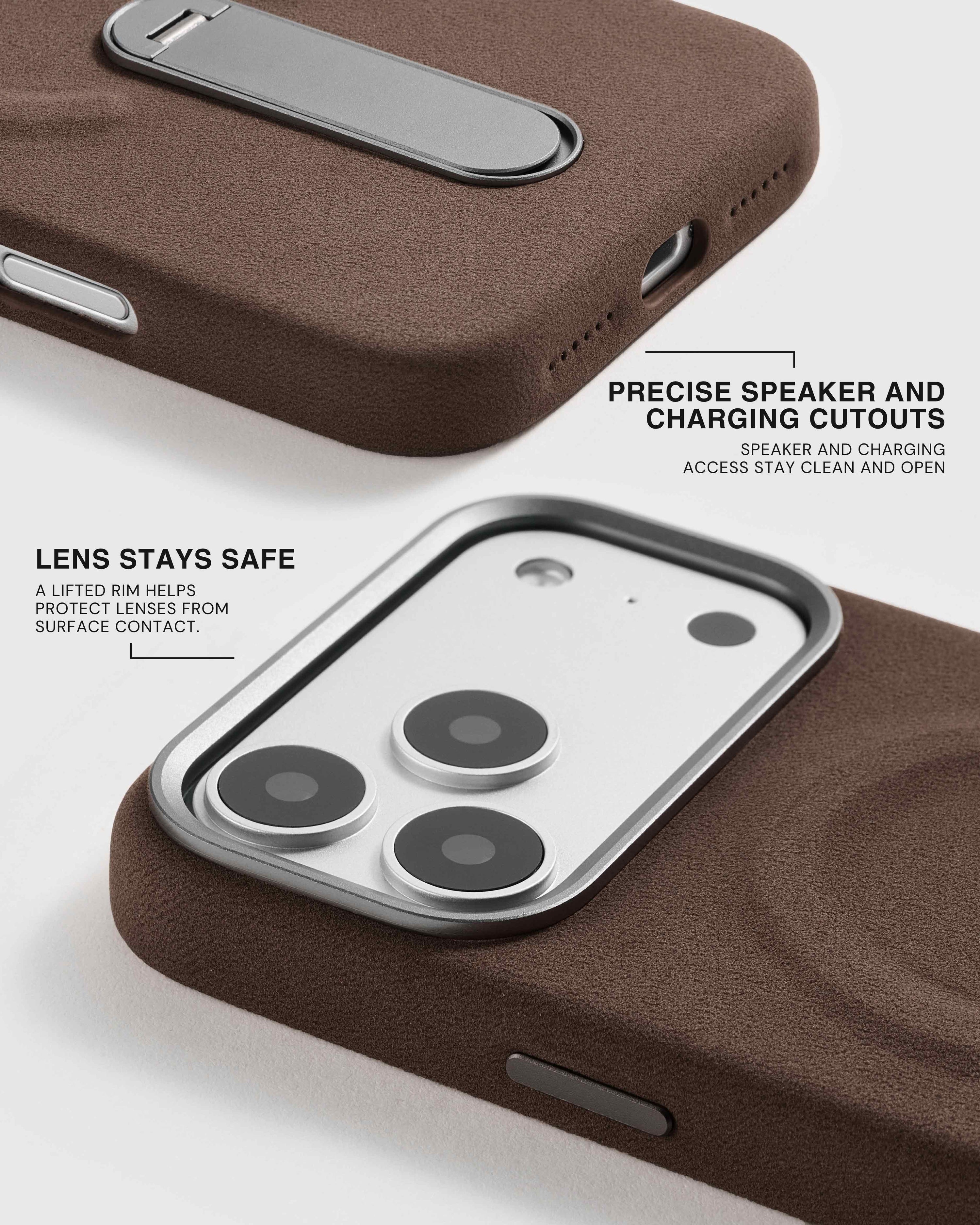 STAND PHONE CASE — BROWN