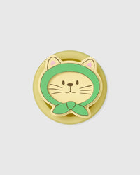 GREEN HOOD CAT PHONE CASE