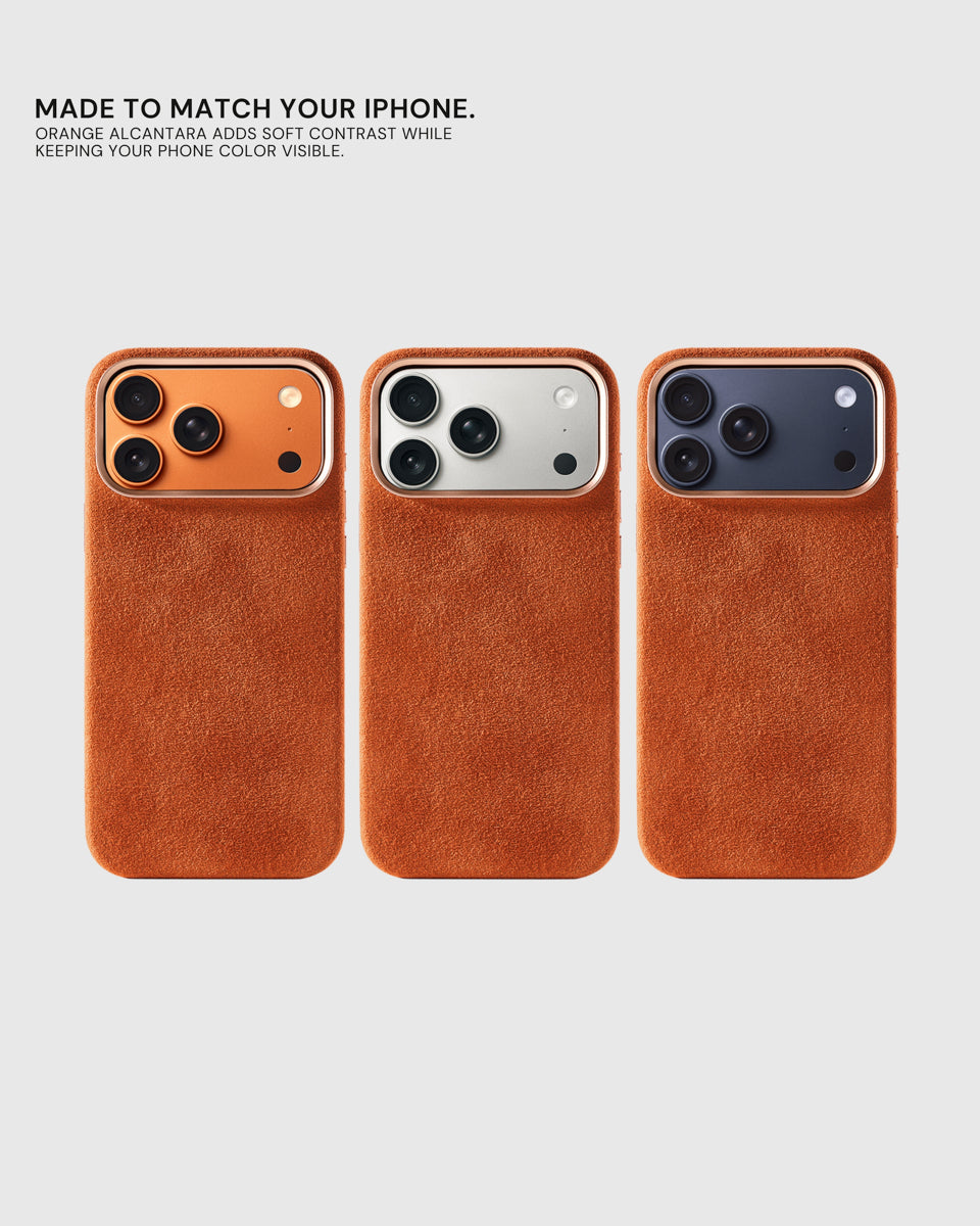 ALCANTARA PHONE CASE — EMBER