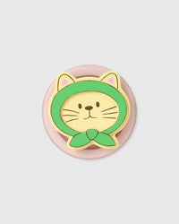 GREEN HOOD CAT PHONE CASE