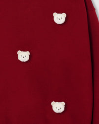 TEDDY CHECK-EAR SWEATSHIRT