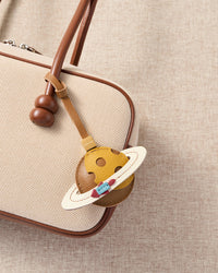 SATURN LEATHER BAG CHARM