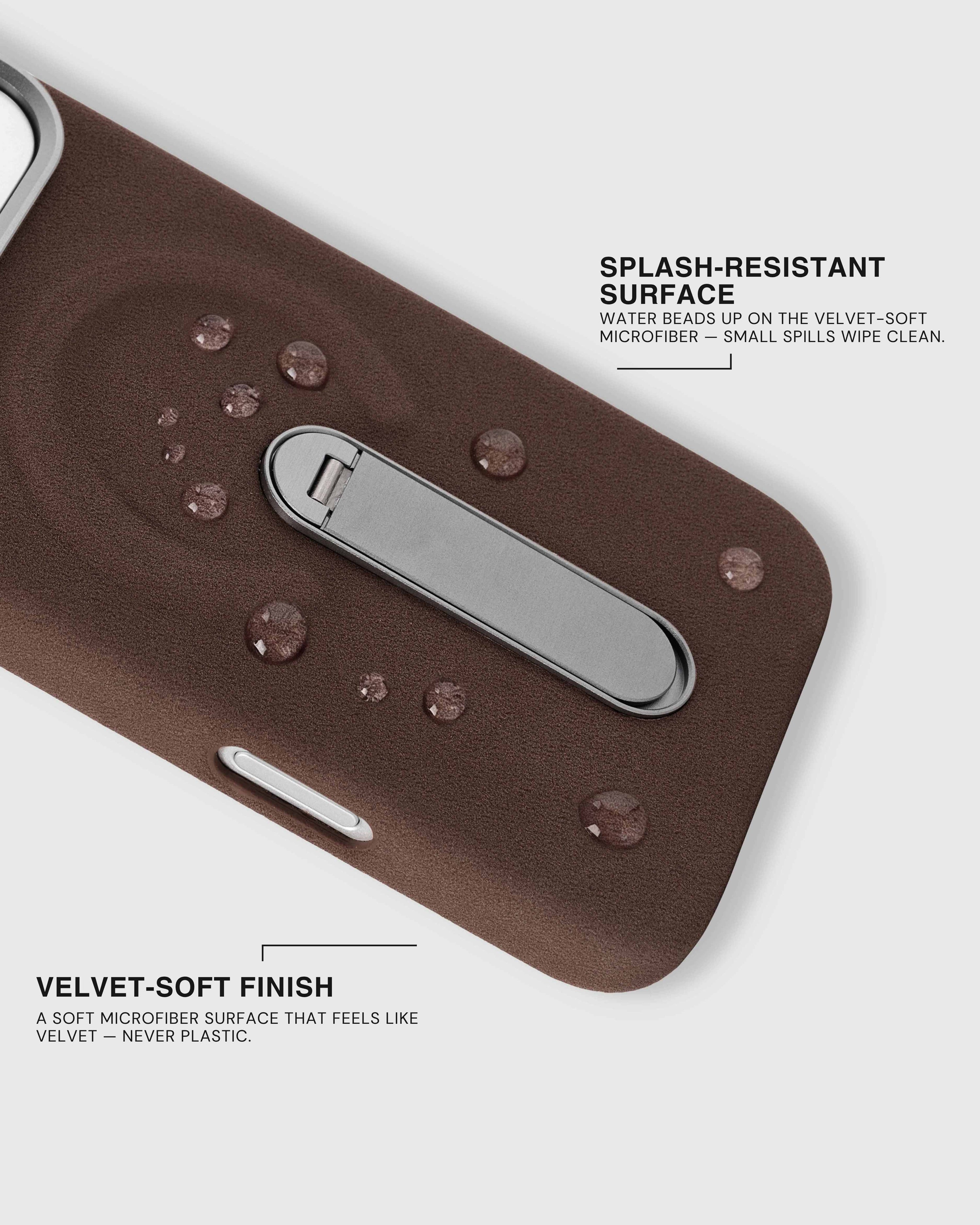 STAND PHONE CASE — BROWN