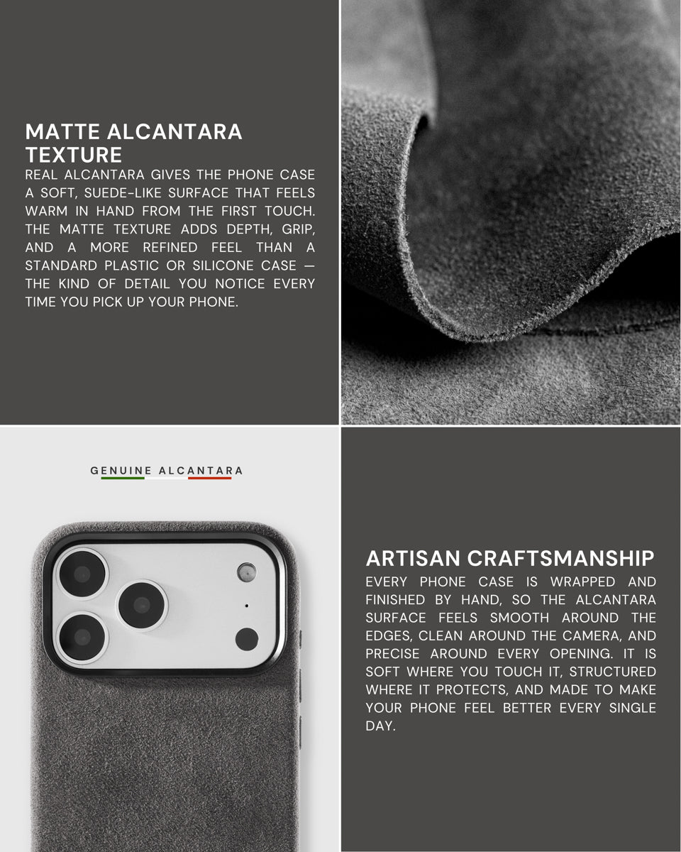 ALCANTARA PHONE CASE — STORM