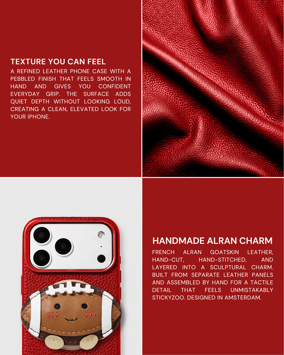 TOUCHDOWN FOOTBALL CHARM CASE