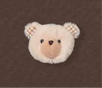 KHAKI TEDDY CHECK-EAR NA PALAMUT NA T-SHIRT