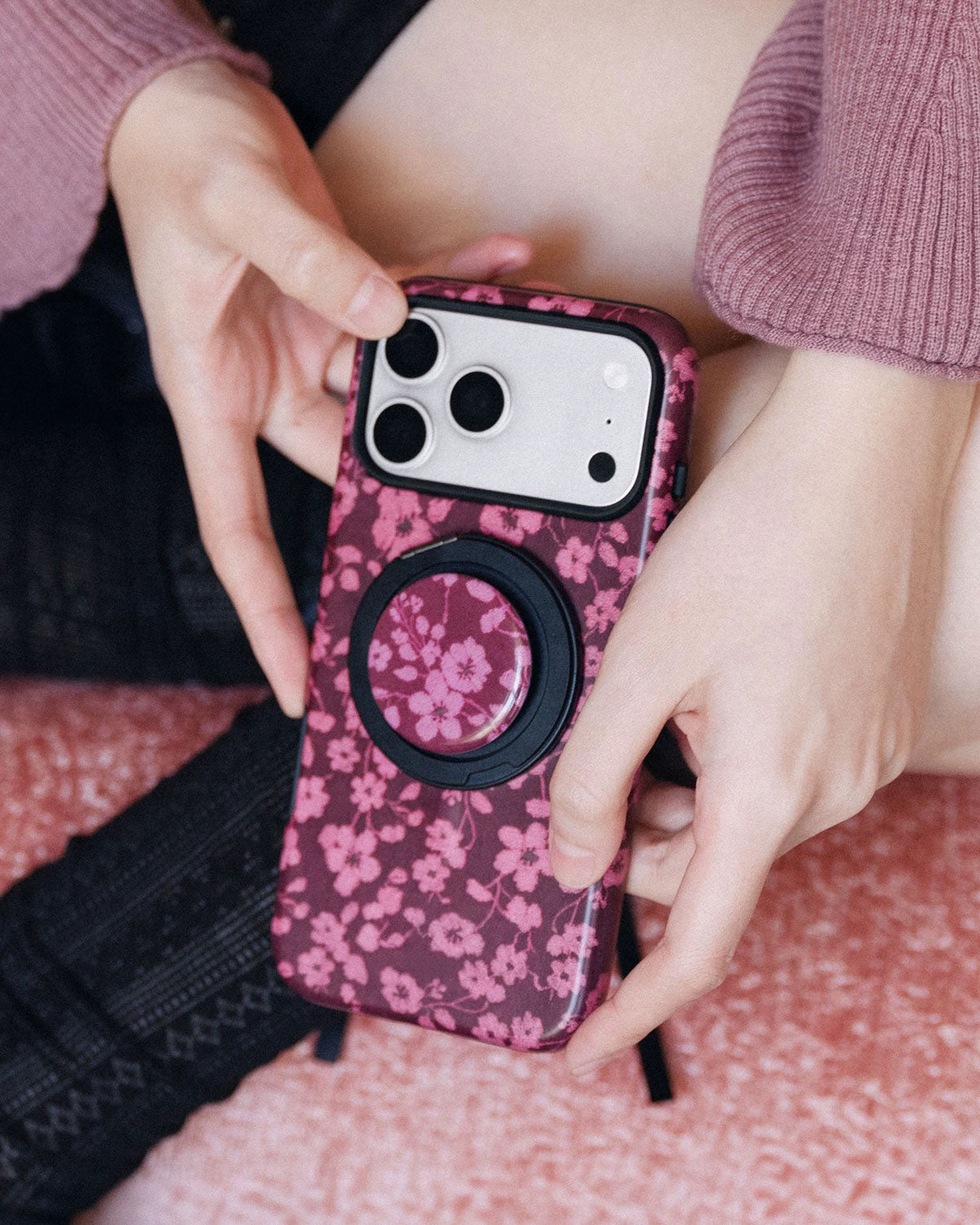 MIDNIGHT BLOSSOM PHONE CASE