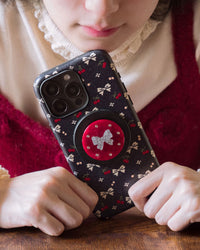 CHERRY BOW NIGHT PHONE CASE