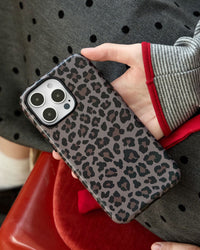 LEOPARD RED BLOOM PHONE CASE