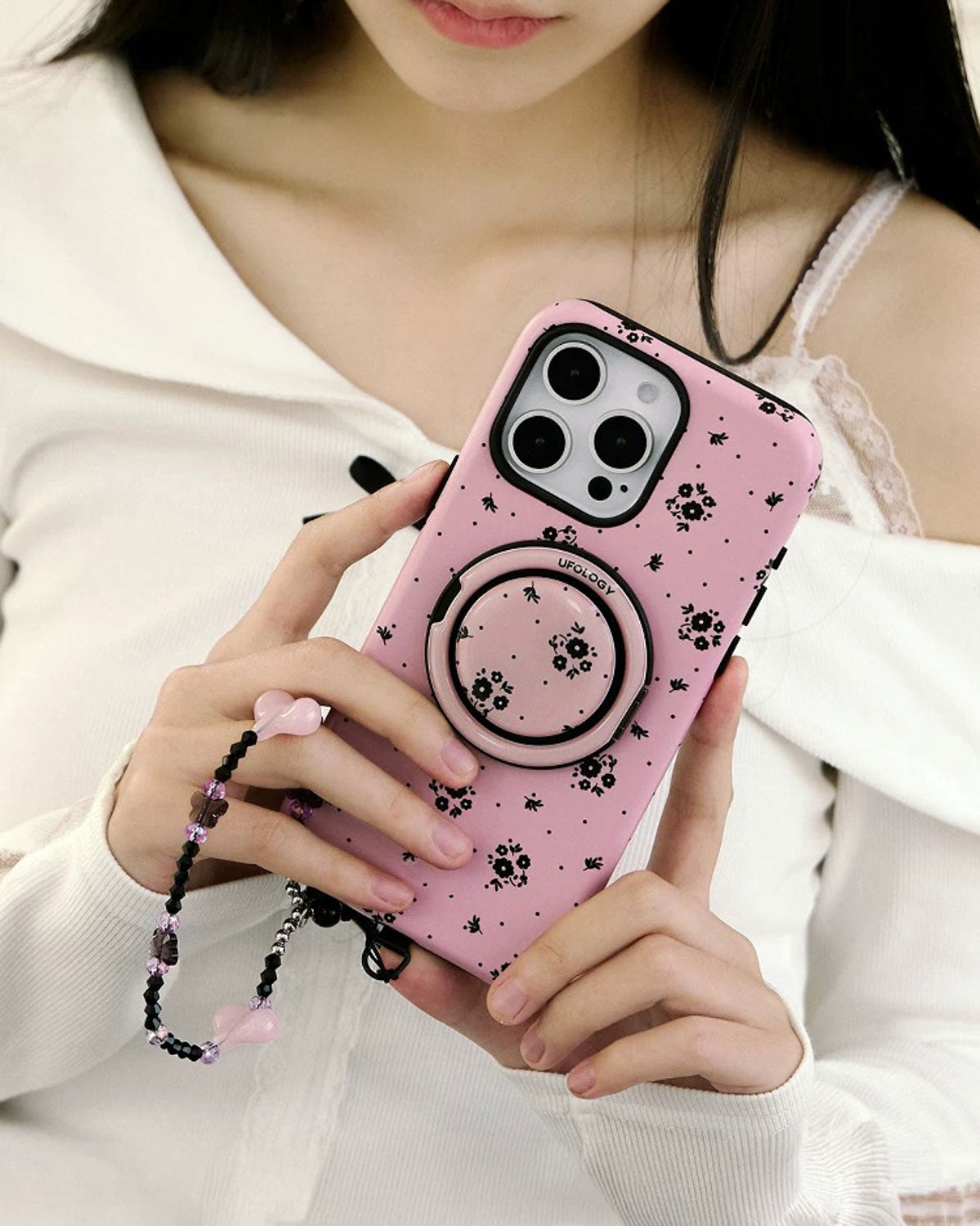 PETITE FLORAL PINK PHONE CASE