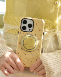 YELLOW MINI FLORAL PHONE CASE