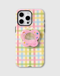 Pastel Flower Plaid Na Case Ng Telepono