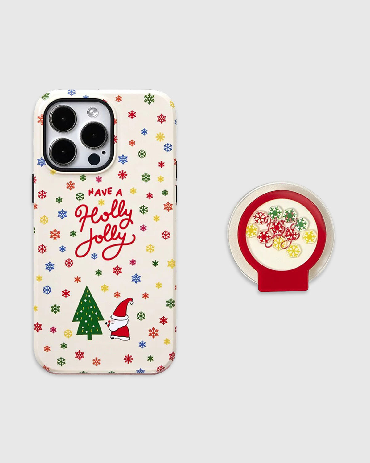 Holly Jolly Snowflake Phone Case