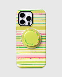 Pastel Stripe Season’s Greetings Phone Case