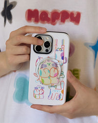 Colorful Cat Doodles Phone Case