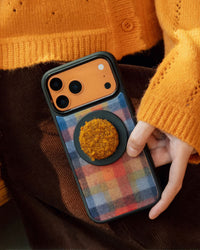 PLAID WOOL GRIP PHONE CASE