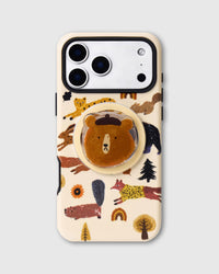FOREST FRIENDS GRIP PHONE CASE