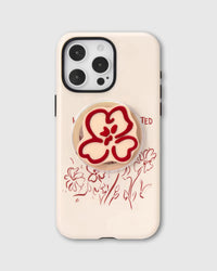 FLORAL CLOVER GRIP PHONE CASE