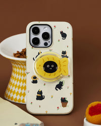 SUNNY CAT GRIP PHONE CASE