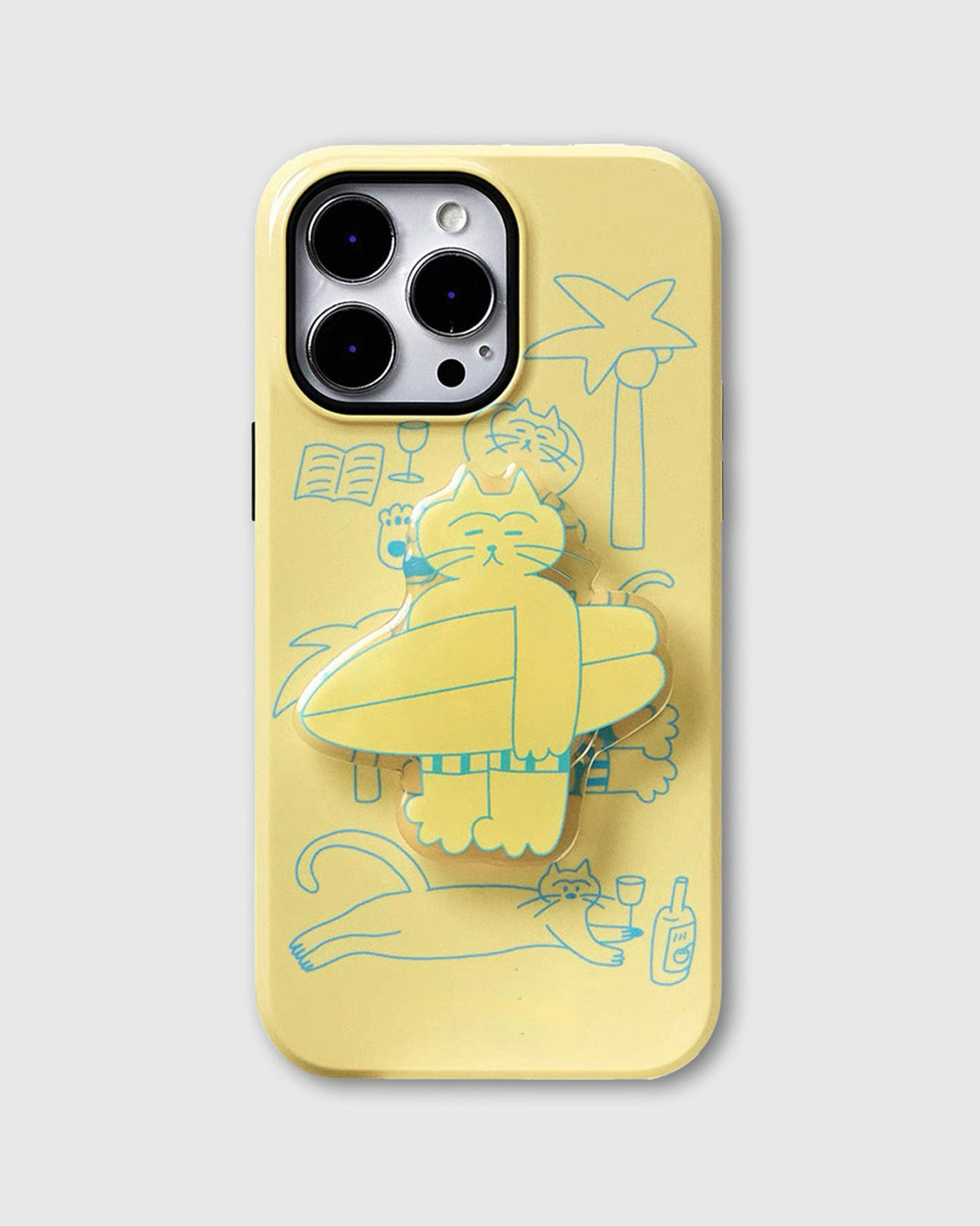 SURF CAT GRIP PHONE CASE