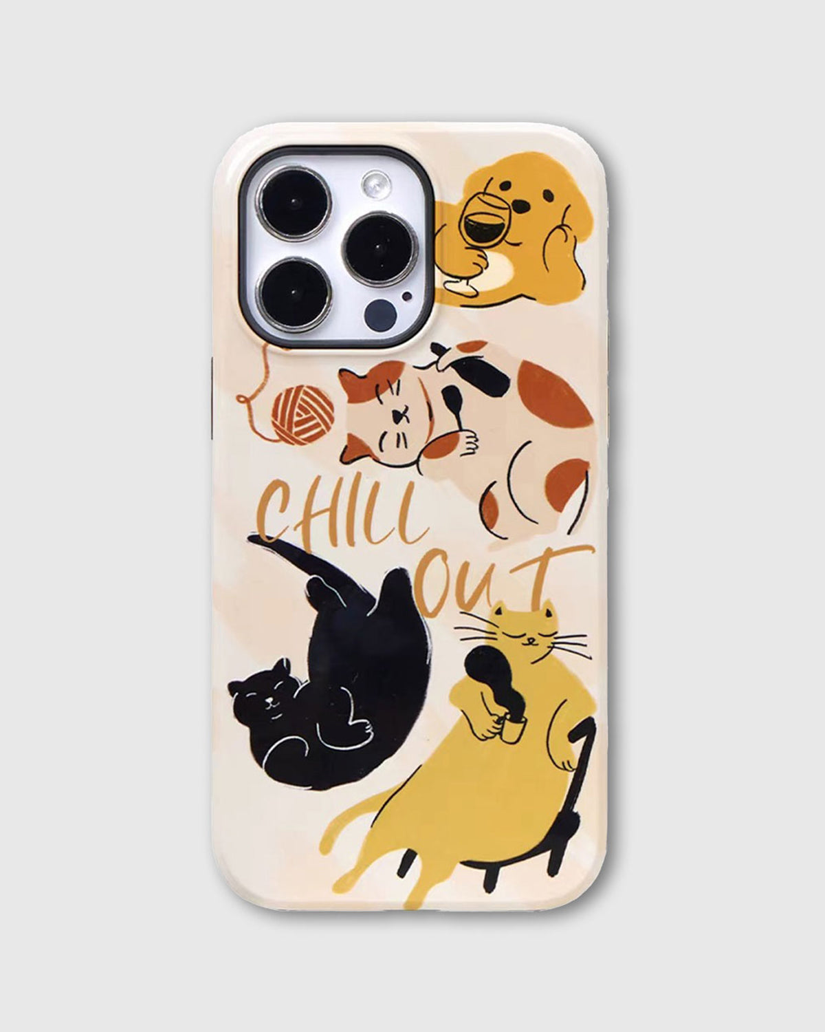 CHILL OUT CAT PHONE CASE
