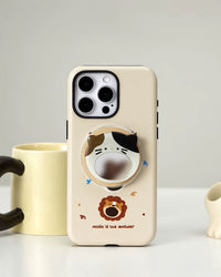 ANIMA KITTEN MIRROR PHONE CASE