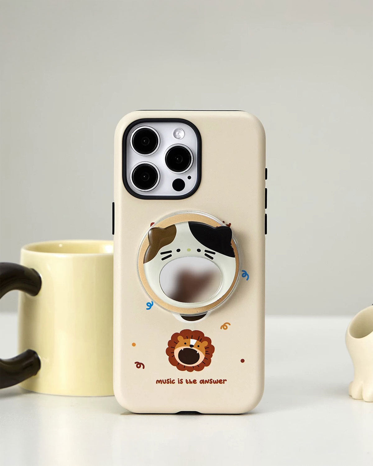 ANIMA KITTEN MIRROR PHONE CASE