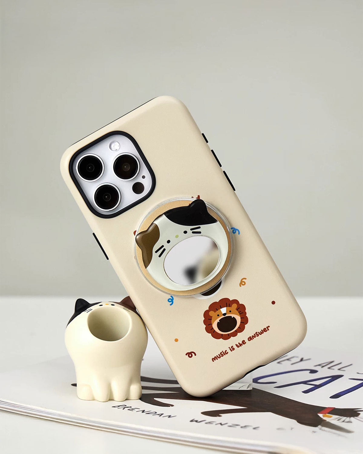 ANIMA KITTEN MIRROR PHONE CASE
