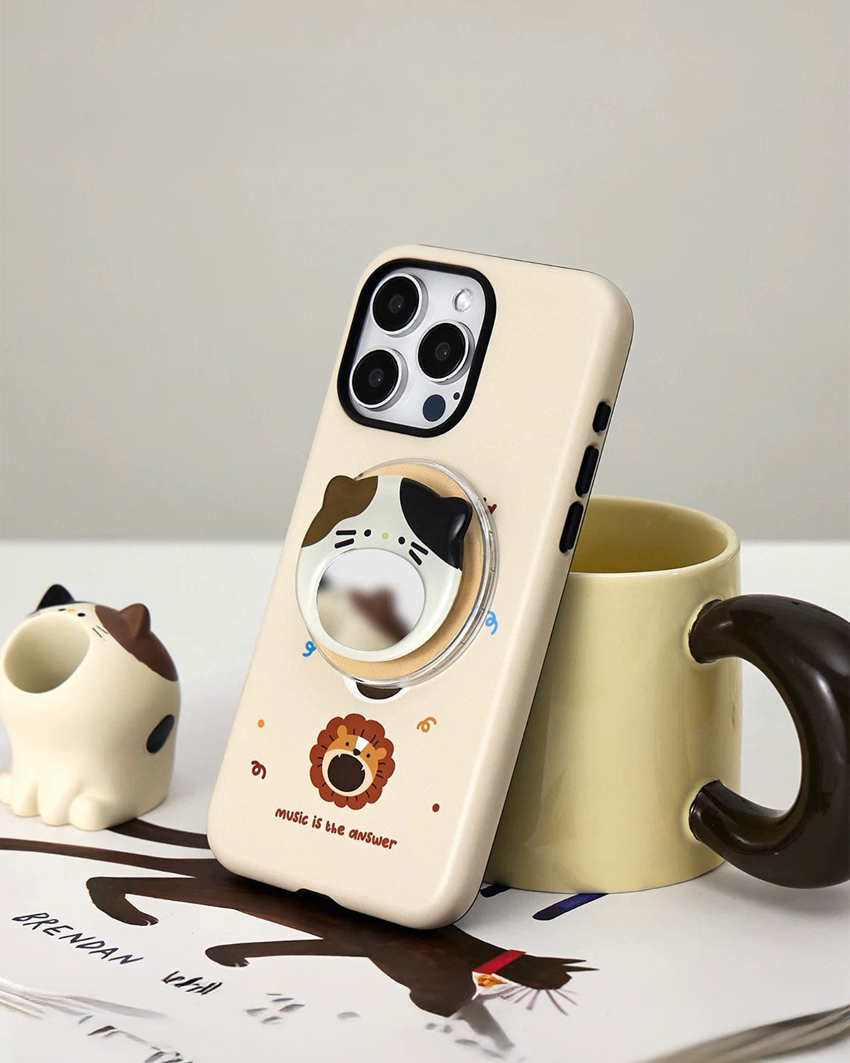 ANIMA KITTEN MIRROR PHONE CASE