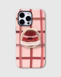 PLAID BERET GRIP PHONE CASE
