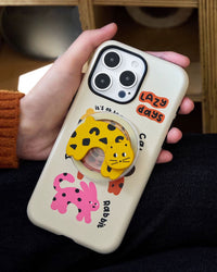 LAZY DAYS ANIMAL GRIP PHONE CASE