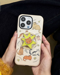STAR CAT GRIP PHONE CASE