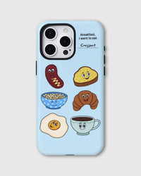 BREAKFAST DOODLES PHONE CASE