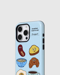 BREAKFAST DOODLES PHONE CASE