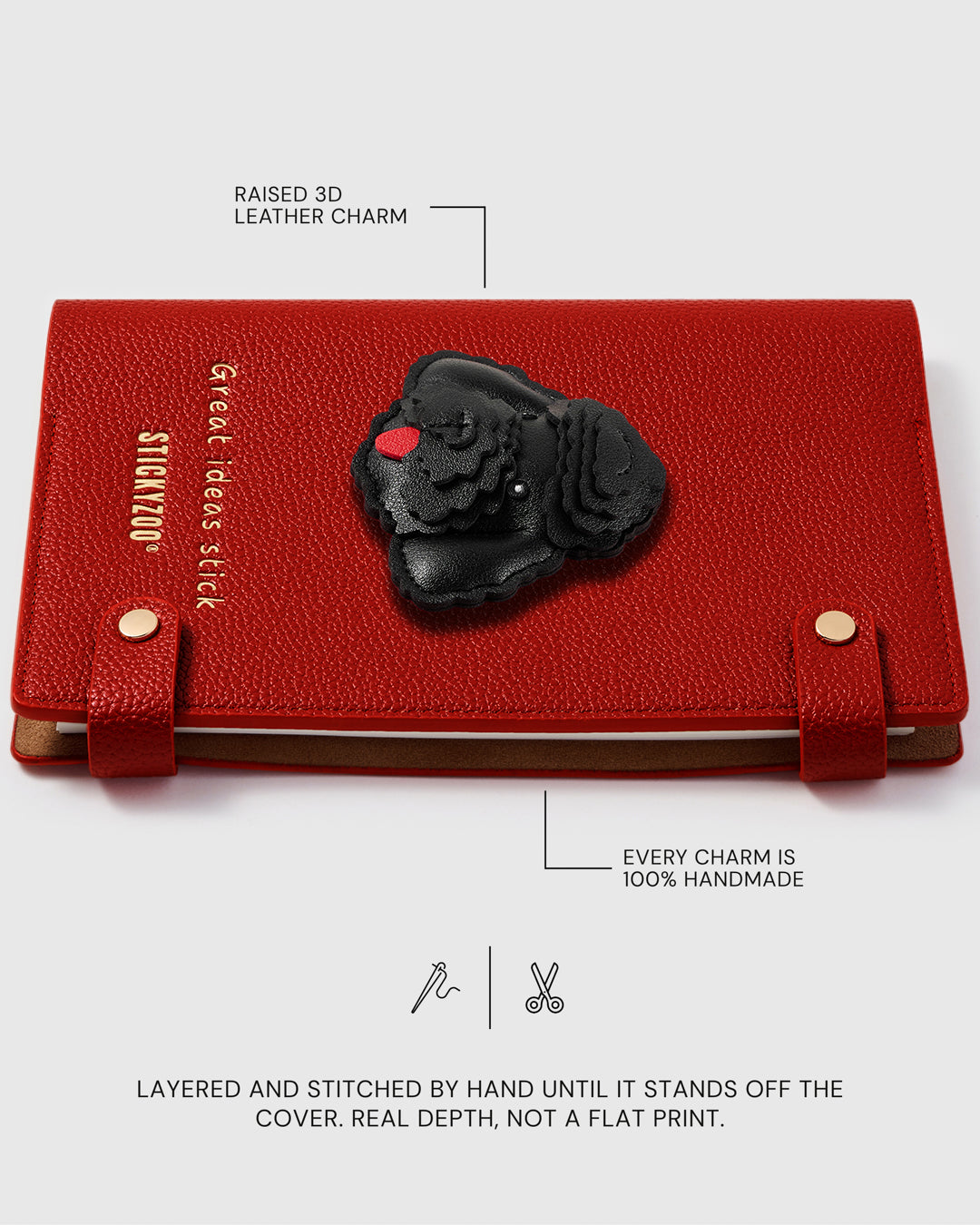 BLACK POODLE NOTEBOOK