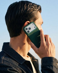 ALCANTARA PHONE CASE — EVERGREEN