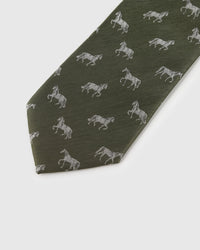 OLIVE STALLION TIE